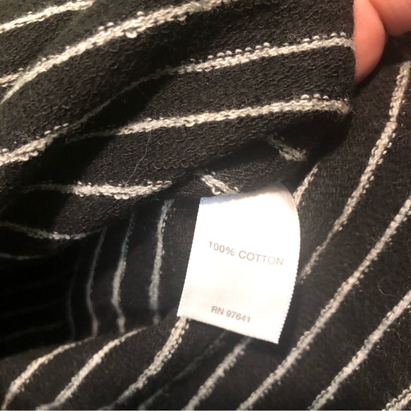 J. Jill Heavy Cotton 3/4 Sleeve Pullover Tunic Stripes Large - Picture 10 of 13